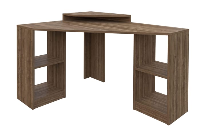 Kirjoituspöytä Zakkum 90x76,8x120 cm Säilytyksellä - Ruskea - Huonekalut - Pöytä & ruokailuryhmä - Työpöytä - Kirjoituspöytä