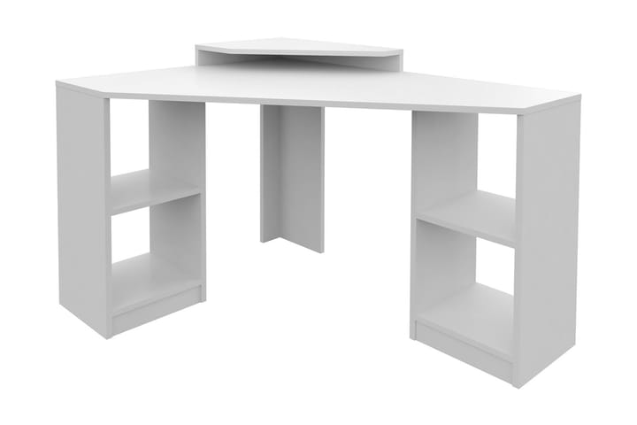 Kirjoituspöytä Zakkum 90x76,8x120 cm Säilytyksellä - Valkoinen - Huonekalut - Pöytä & ruokailuryhmä - Työpöytä - Kirjoituspöytä