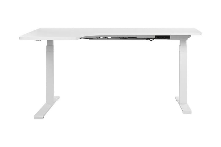 Kulmakirjoistuspöytä Hengrove 160 cm Vasen Sähkösäätöinen - Valkoinen - Huonekalut - Pöytä & ruokailuryhmä - Työpöytä - Kirjoituspöytä
