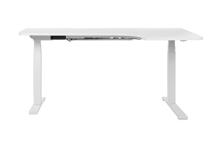 Kulmakirjoituspöytä Hengrove 160 cm Oikea Sähkösäätöinen - Valkoinen - Huonekalut - Pöytä & ruokailuryhmä - Työpöytä - Kirjoituspöytä