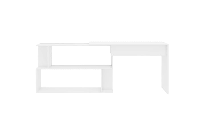 Kulmapöytä korkeakiilto valkoinen 200x50x76 cm lastulevy - Valkoinen - Kodintekstiilit - Matot - Moderni matto - Nukkamatto