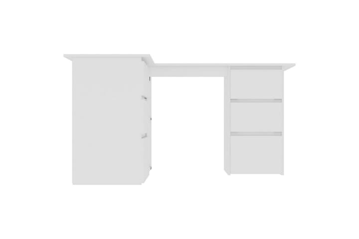 Kulmapöytä valkoinen 145x100x76 cm lastulevy - Valkoinen - Huonekalut - Pöytä & ruokailuryhmä - Työpöytä - Kirjoituspöytä