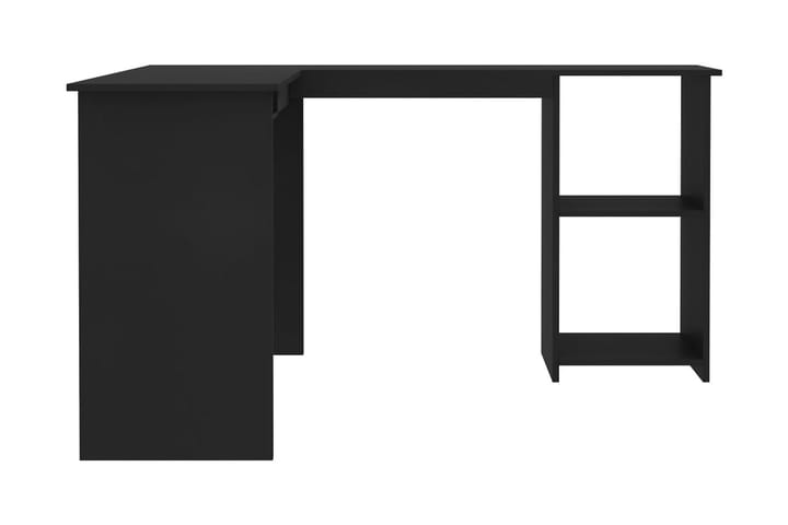 L-muotoinen kulmapöytä musta 120x140x75 cm lastulevy - Musta - Huonekalut - Pöydät & ruokailuryhmät - Työpöytä - Kirjoituspöytä