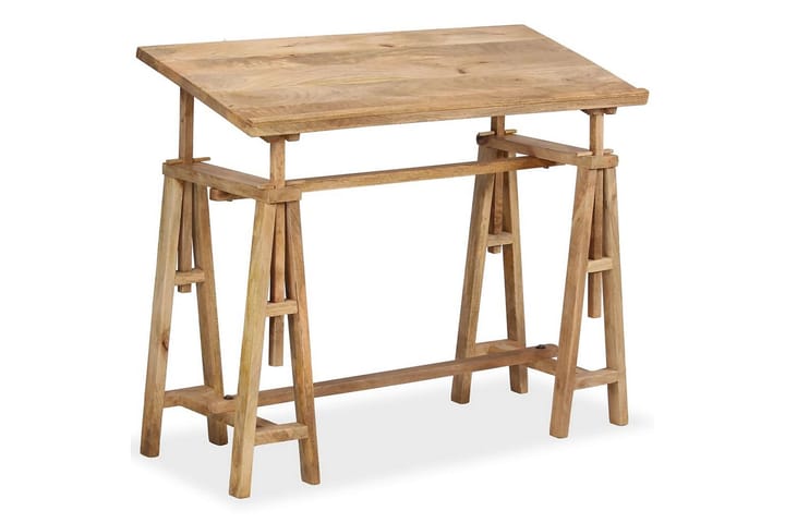 Piirustuspöytä kiinteä mangopuu 116x50x76 cm - Ruskea - Huonekalut - Pöydät & ruokailuryhmät - Työpöytä - Kirjoituspöytä