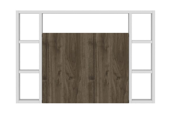 Seinäkirjoituspöytä Omega 90 cm Säilytyksellä Valk/Ruskea - Homemania - Huonekalut - Pöytä & ruokailuryhmä - Työpöytä - Kirjoituspöytä