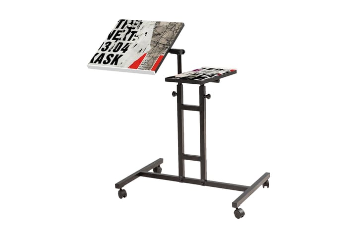 Seisomapöytä Tyanne 67 cm - Valkoinen/Musta - Huonekalut - Pöydät & ruokailuryhmät - Työpöytä - Kirjoituspöytä - Korkeussäädettävä kirjoituspöytä
