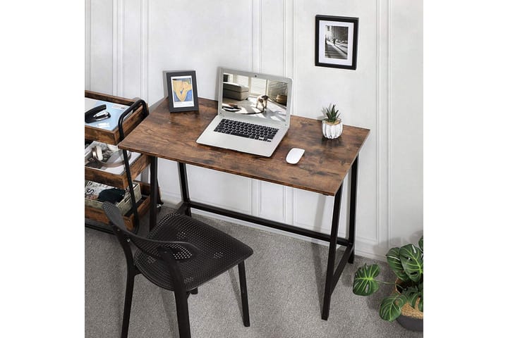 Tietokonepöytä 100 cm Ruskea - Vasagle - Huonekalut - Pöydät & ruokailuryhmät - Työpöytä - Kirjoituspöytä