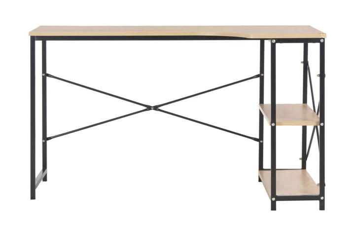 Tietokonepöytä 120x72x70 cm musta ja tammi - Musta - Huonekalut - Pöydät & ruokailuryhmät - Työpöytä - Kirjoituspöytä
