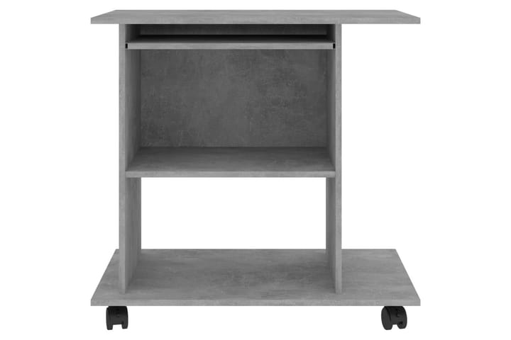 Tietokonepöytä betoninharmaa 80x50x75 cm lastulevy - Harmaa - Huonekalut - Pöydät & ruokailuryhmät - Työpöytä - Kirjoituspöytä