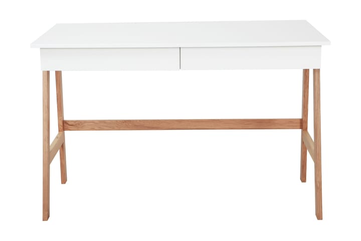 Tietokonepöytä Hammertal 120 cm Säilytyksellä 2 laatikkoa - Puu/Valkoinen - Huonekalut - Pöytä & ruokailuryhmä - Työpöytä - Pelipöytä