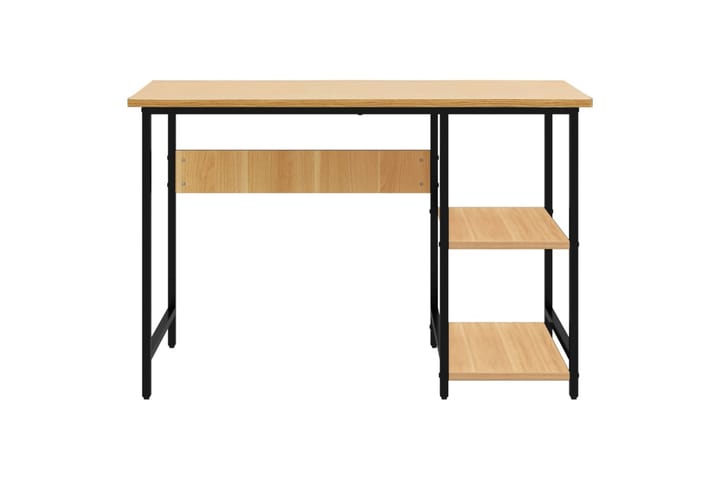 Tietokonepöytä musta ja vaalea tammi 105x55x72 cm - Huonekalut - Pöydät & ruokailuryhmät - Työpöytä - Kirjoituspöytä