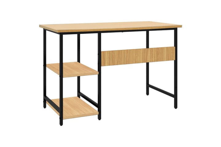 Tietokonepöytä musta ja vaalea tammi 105x55x72 cm - Huonekalut - Pöydät & ruokailuryhmät - Työpöytä - Kirjoituspöytä