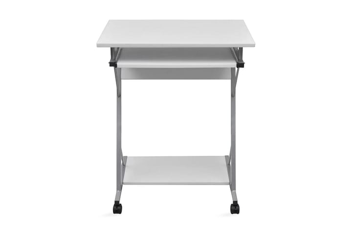 Tietokonepöytä ulosvedettävällä näppäimistötasolla Valkoinen - Valkoinen - Huonekalut - Pöytä & ruokailuryhmä - Työpöytä - Kirjoituspöytä