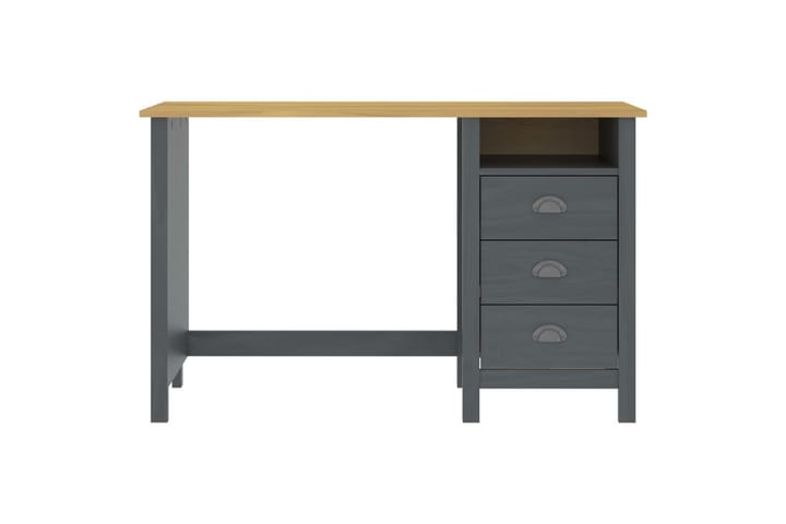 Työpöytä Hill Range 3 laatikolla harmaa 120x50x74cm - Harmaa - Huonekalut - Pöytä & ruokailuryhmä - Työpöytä - Kirjoituspöytä