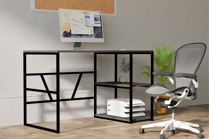Työpöytä Jaxar 120 cm - Antrasiitti - Huonekalut - Pöytä & ruokailuryhmä - Työpöytä - Kirjoituspöytä