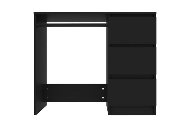 Työpöytä musta 90x45x76 cm lastulevy - Musta - Huonekalut - Pöydät & ruokailuryhmät - Työpöytä - Kirjoituspöytä