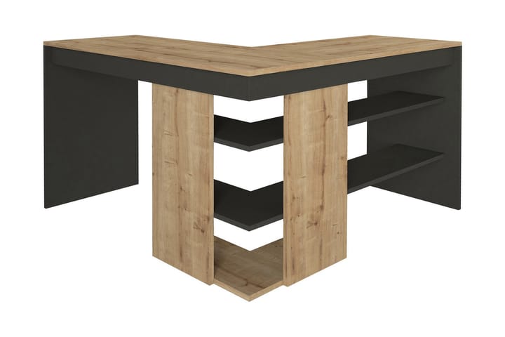 Työpöytä Palmetto 120 cm - Luonnonväri / antrasiitti - Huonekalut - Pöytä & ruokailuryhmä - Työpöytä - Kirjoituspöytä