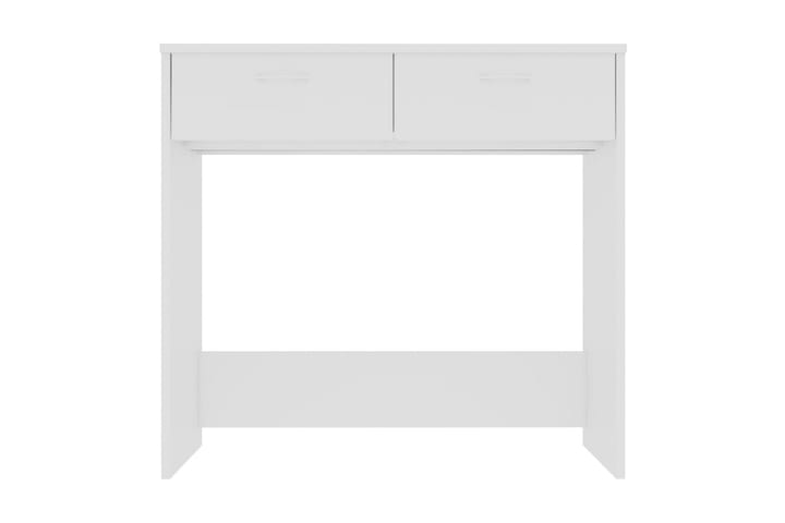 Työpöytä valkoinen 80x40x75 cm lastulevy - Valkoinen - Huonekalut - Pöytä & ruokailuryhmä - Työpöytä - Kirjoituspöytä