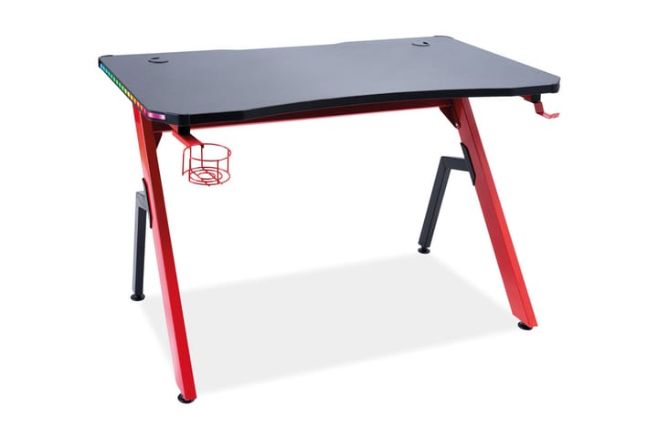 Pelipöytä Coliseo 116 cm - Punainen/Musta - Huonekalut - Pöytä & ruokailuryhmä - Työpöytä - Pelipöytä