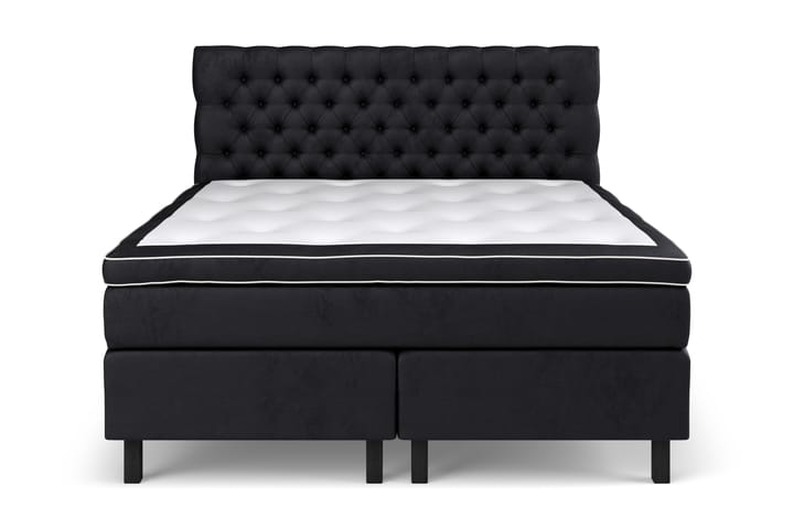 Sänkypaketti Estelle 160x200 cm - Musta / Sametti - Huonekalut - Sänky - Sänkypaketti