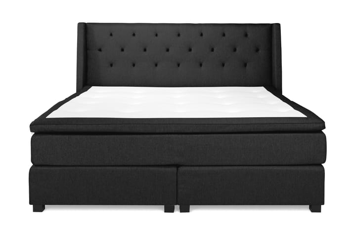 Sänkypaketti Langham 210x210 cm Musta - Huonekalut - Sängyt - Runkopatjasängyt