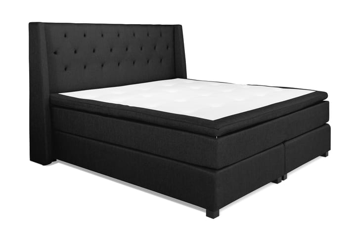 Sänkypaketti Langham 210x210 cm Musta - Huonekalut - Sängyt - Jenkkisängyt