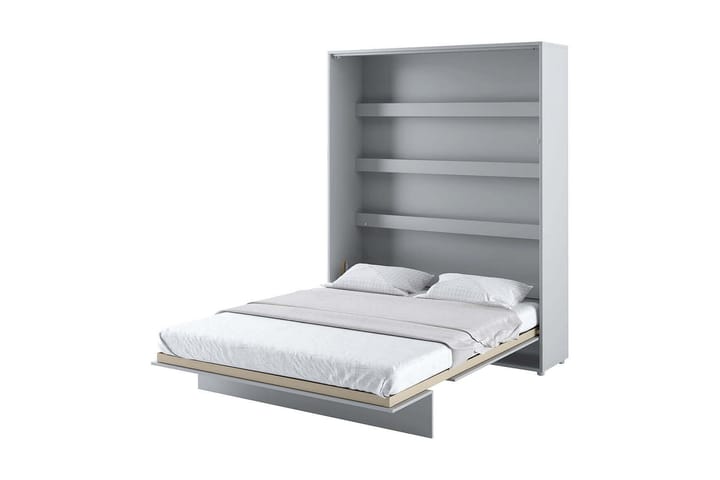 Sänkykaappi 160x200 cm Valkoinen Korkeakiilto - Bed Consept - Huonekalut - Sängyt - Kaappisängyt