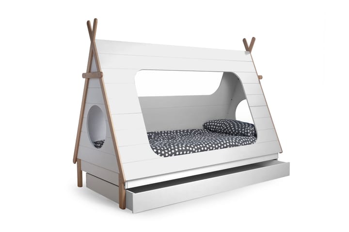 Sänkylaatikko Hiawatha 95x204,8 cm - Valkoinen mänty - Huonekalut - Sängyt - Sängyn lisävarusteet