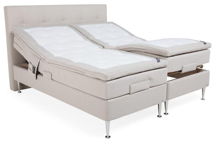Säätösänky SAFIR 180x200 Kova Celsius + Sängynpääty Beige - Kinnabädden - Huonekalut - Sängyt - Sänkypaketti