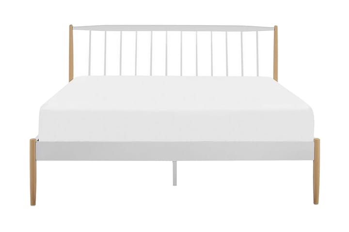 Sänky Marcoles 160x200 cm - Valkoinen/Ruskea - Huonekalut - Sängyt - Jenkkisängyt