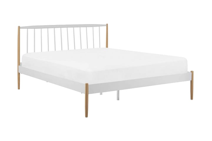 Sänky Marcoles 160x200 cm - Valkoinen/Ruskea - Huonekalut - Sängyt - Parisängyt