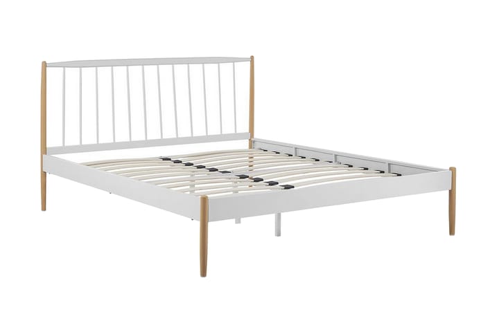 Sänky Marcoles 160x200 cm - Valkoinen/Ruskea - Huonekalut - Sängyt - Parisängyt