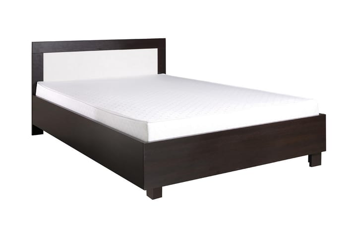 Sänky ja patja Cezar 206x146x83 cm - Musta/Valkoinen - Huonekalut - Sänky - Runkopatjasängyt