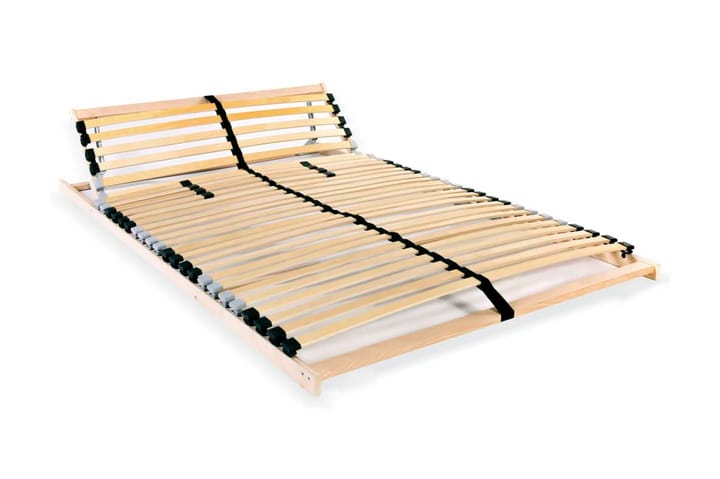 Sängyn sälepohja 28 säleellä 7 vyöhykettä 120x200 cm - Ruskea - Huonekalut - Sängyt - Sängyn lisävarusteet & sängynpäädyt - Sälepohjat