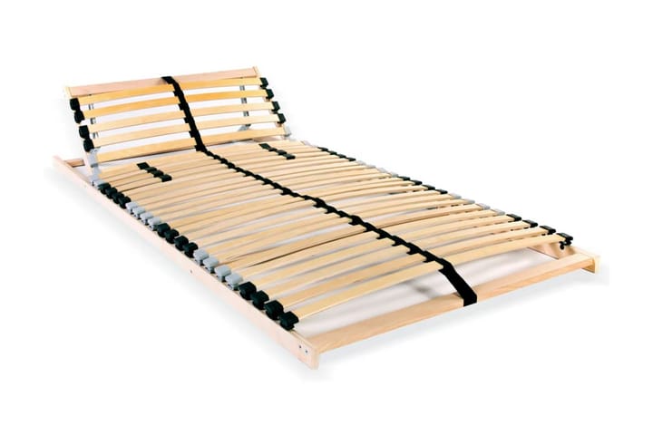 Sängyn sälepohja 28 säleellä 7 vyöhykettä 70x200 cm - Ruskea - Huonekalut - Sänky - Sängyn lisävarusteet & sängynpäädyt - Sälepohjat
