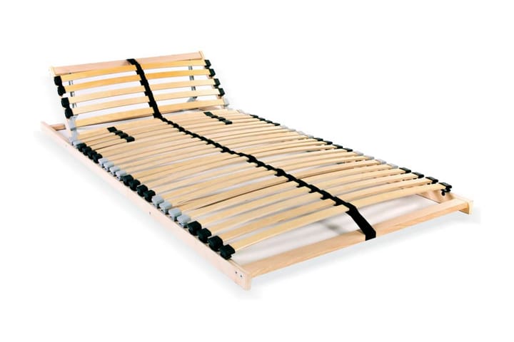 Sängyn sälepohja 28 säleellä 7 vyöhykettä 90x200 cm - Ruskea - Huonekalut - Sänky - Sängyn lisävarusteet & sängynpäädyt - Sälepohjat