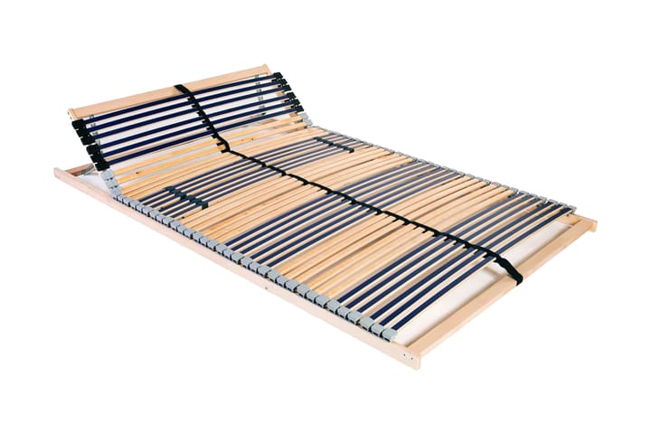Sängyn sälepohja 42 säleellä 7 vyöhykettä 100x200 cm - Sininen - Huonekalut - Sängyt - Sängyn lisävarusteet & sängynpäädyt - Sälepohjat