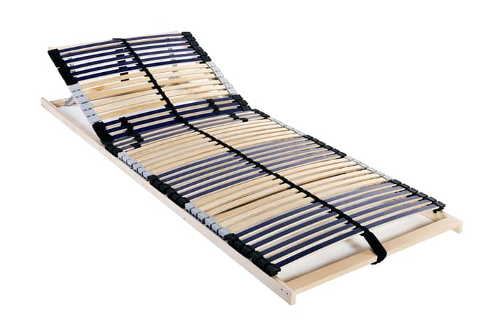 Sängyn sälepohjat 2 kpl 42 säleellä 7 vyöhykettä 80x200 cm - Ruskea - Huonekalut - Sänky - Sängyn lisävarusteet & sängynpäädyt - Sälepohjat