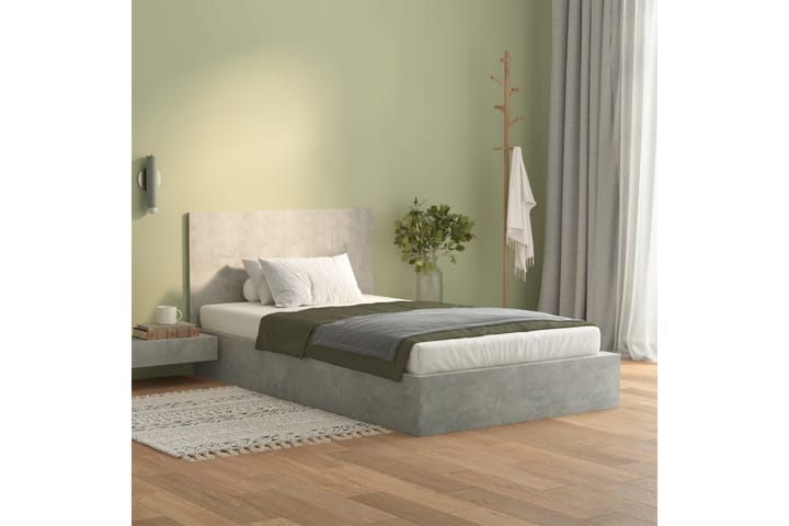 Sängynpääty betoninharmaa 120x1,5x80 cm tekninen puu - Harmaa - Huonekalut - Sänky - Sängyn lisävarusteet & sängynpäädyt - Sängynpääty