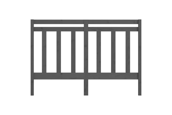 Sängynpääty harmaa 166x4x100 cm täysi mänty - Harmaa - Huonekalut - Sänky - Sängyn lisävarusteet & sängynpäädyt - Sängynpääty
