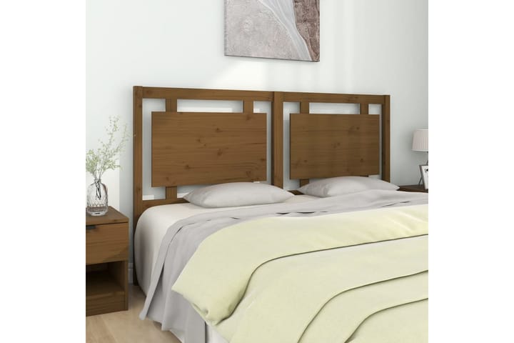 Sängynpääty hunajanruskea 165,5x4x100 cm täysi mänty - Ruskea - Huonekalut - Sänky - Sängyn lisävarusteet & sängynpäädyt - Sängynpääty