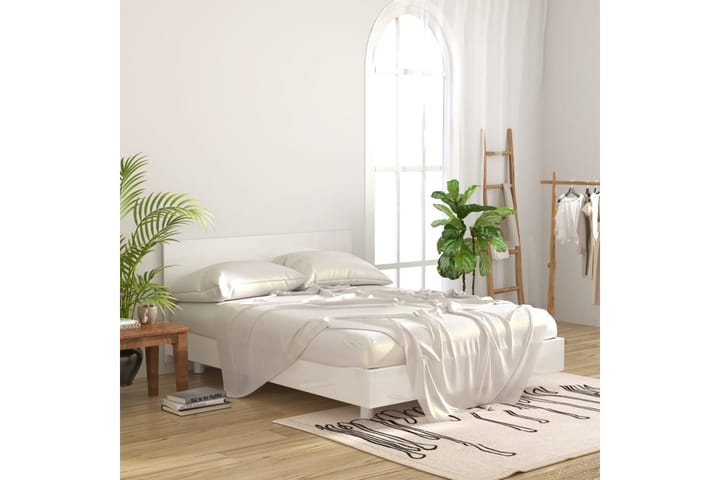 Sängynpääty korkeakiilto valkoinen 160x1,5x80 cm tekninen pu - Valkoinen - Huonekalut - Sänky - Sängyn lisävarusteet & sängynpäädyt - Sängynpääty