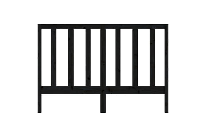 Sängynpääty musta 166x4x100 cm täysi mänty - Musta - Huonekalut - Sänky - Sängyn lisävarusteet & sängynpäädyt - Sängynpääty