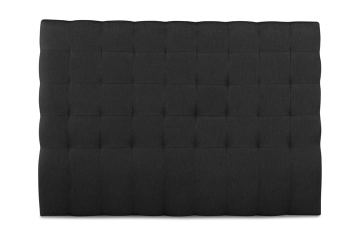 Sängynpääty Relax 180 cm Ruutukuvio Matala - Musta - Huonekalut - Sänky - Sängyn lisävarusteet & sängynpäädyt - Sängynpääty