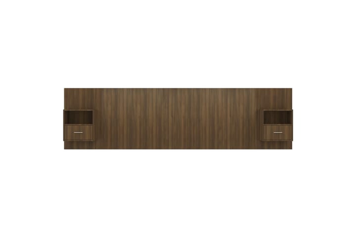 Sängynpääty säilytystilalla ruskea tammi tekninen puu - Ruskea - Huonekalut - Sänky - Sängyn lisävarusteet & sängynpäädyt - Sängynpääty