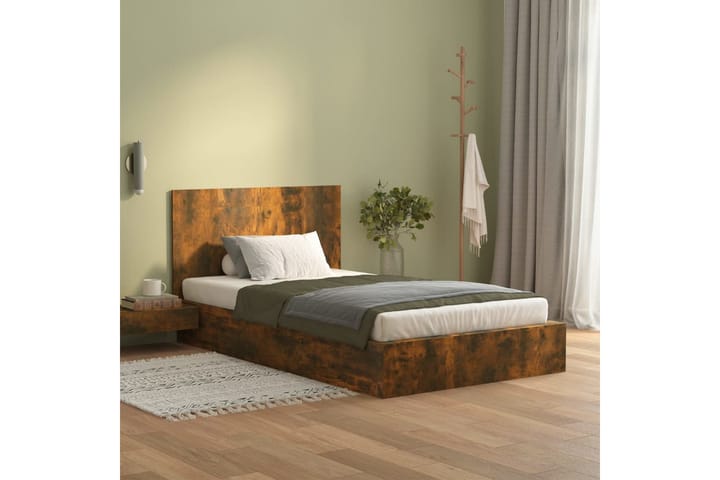 Sängynpääty savutammi 120x1,5x80 cm tekninen puu - Ruskea - Huonekalut - Sänky - Sängyn lisävarusteet & sängynpäädyt - Sängynpääty