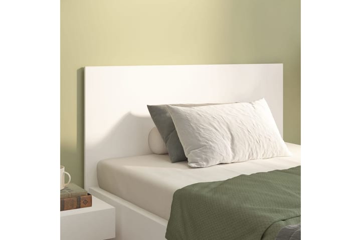 Sängynpääty valkoinen 120x1,5x80 cm tekninen puu - Valkoinen - Huonekalut - Sänky - Sängyn lisävarusteet & sängynpäädyt - Sängynpääty