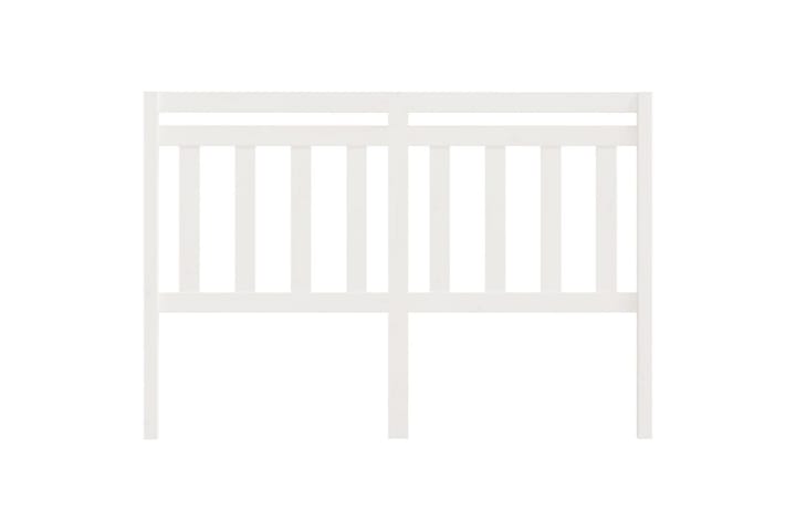 Sängynpääty valkoinen 146x4x100 cm täysi mänty - Valkoinen - Huonekalut - Sänky - Sängyn lisävarusteet & sängynpäädyt - Sängynpääty