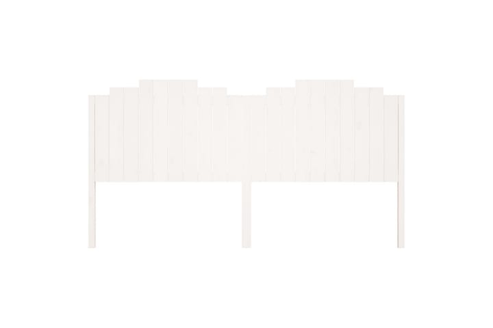 Sängynpääty valkoinen 206x4x110 cm täysi mänty - Valkoinen - Huonekalut - Sänky - Sängyn lisävarusteet & sängynpäädyt - Sängynpääty