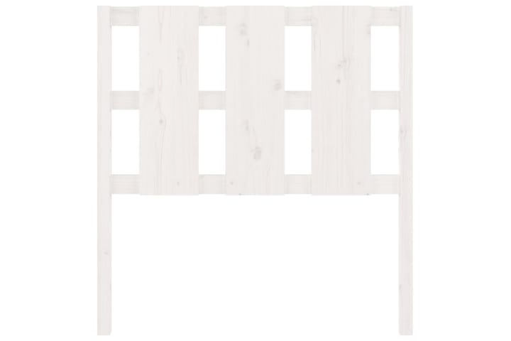 Sängynpääty valkoinen 95,5x4x100 cm täysi mänty - Valkoinen - Huonekalut - Sänky - Sängyn lisävarusteet & sängynpäädyt - Sängynpääty